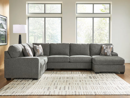 The Furniture Outlets - Ashley Furniture - Revenna Sectional - LAF 3-Piece Sleeper Sectional with Chaise / Greystone - PC48405S6