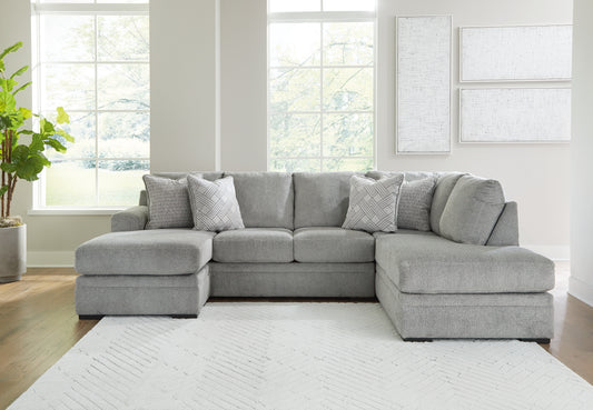 The Furniture Outlets - Ashley Furniture - Casselbury Sectional - LAF 2-Piece Sectional with Chaise / Cement - 52906S1