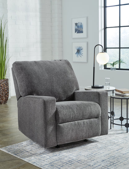 The Furniture Outlets - Ashley Furniture - Rannis Living Room - Rocker Recliner / Pewter - 5360225