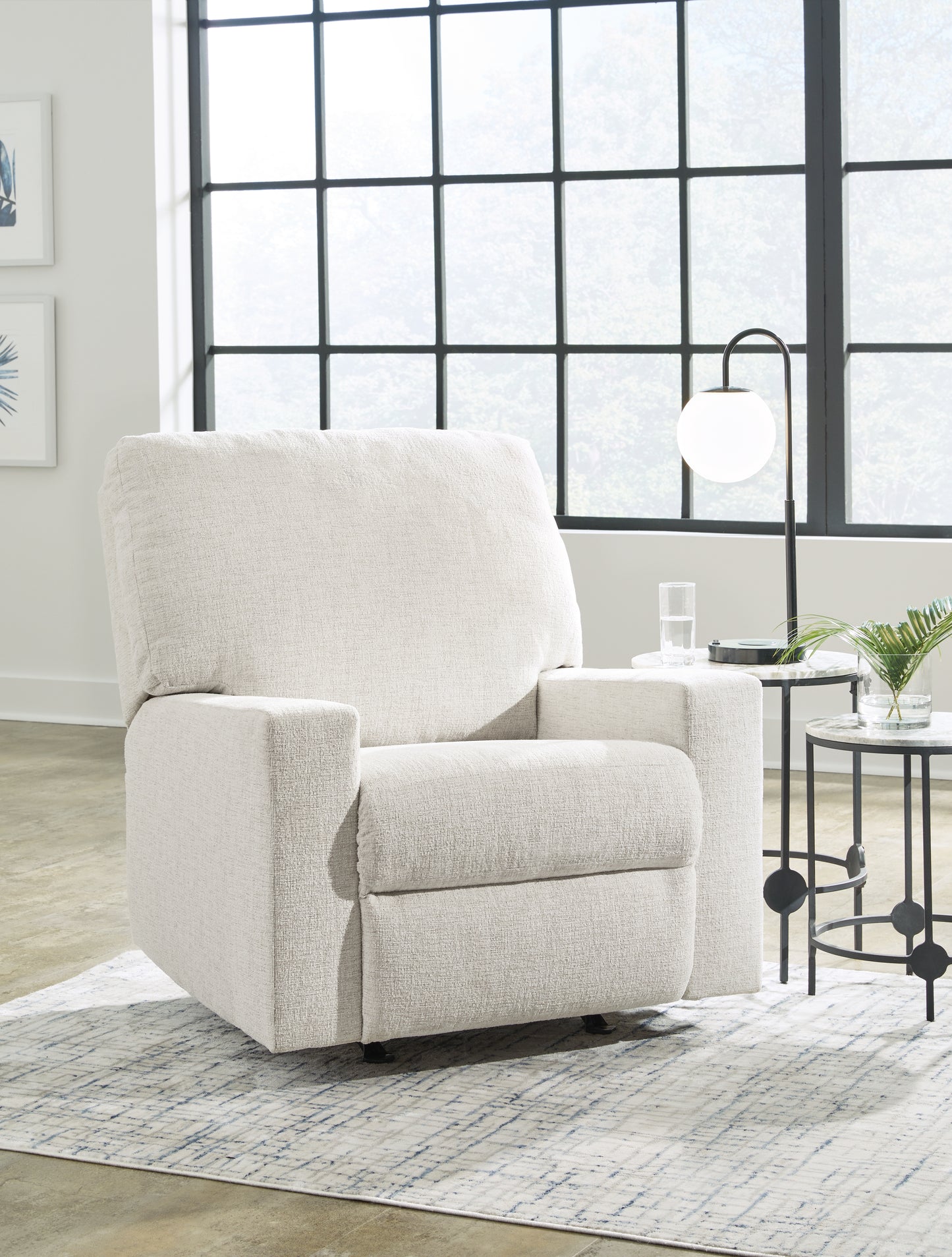 The Furniture Outlets - Ashley Furniture - Rannis Living Room - Rocker Recliner / Snow - 5360325