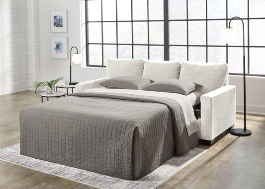 The Furniture Outlets - Ashley Furniture - Rannis Living Room - Twin Sofa Sleeper / Pewter - 5360237
