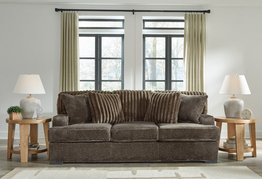The Furniture Outlets - Ashley Furniture - Aylesworth Living Room - Ottoman / Chocolate - 5370214