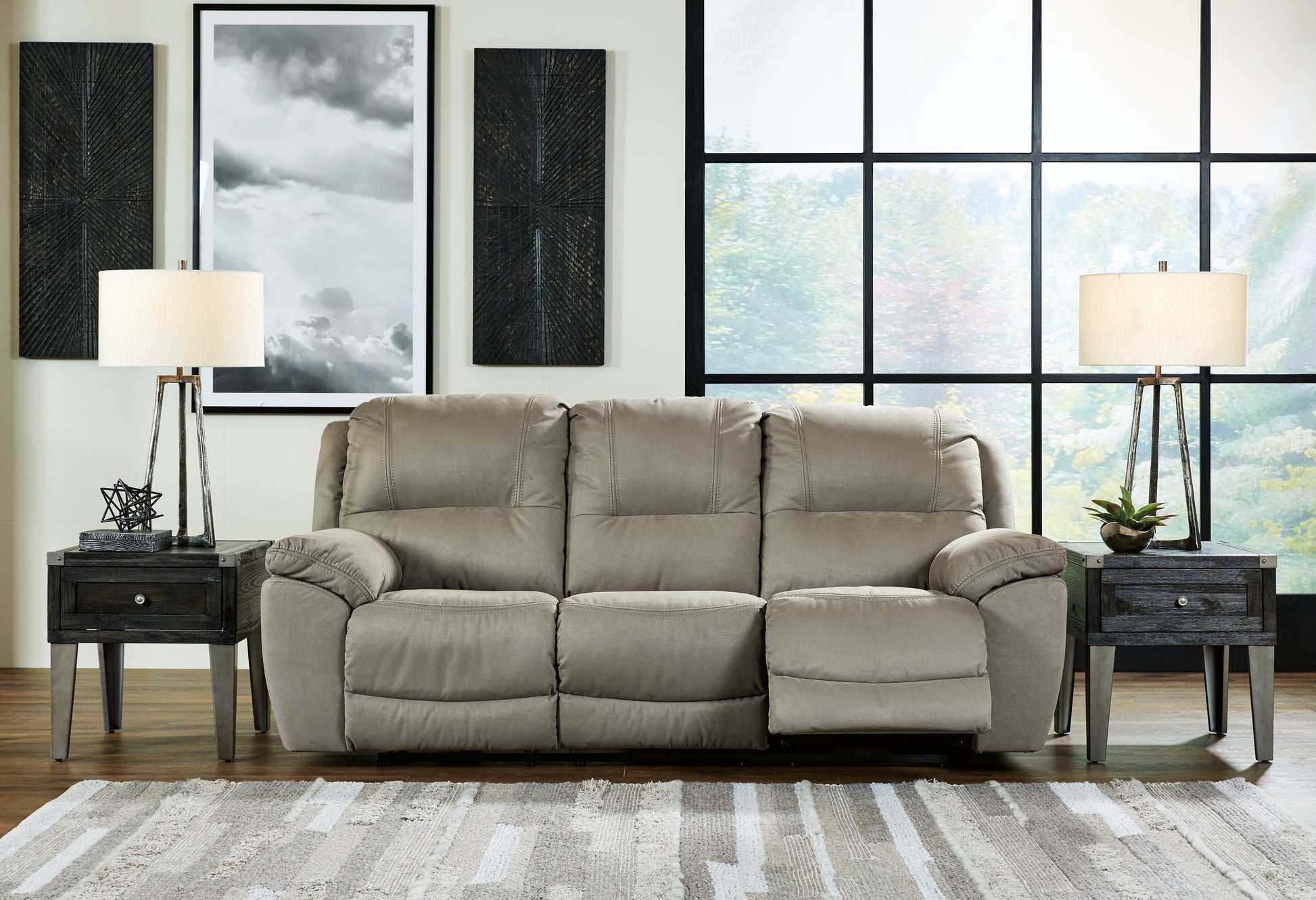 The Furniture Outlets - Ashley Furniture - Next-Gen Gaucho Living Room - Reclining Sofa / Putty - 5420388