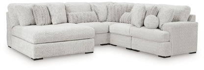 The Furniture Outlets - Ashley Furniture - Cuddle Plush Sectional - 5-Piece Sectional with Chaise / Arctic - PC59106S11