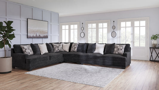 The Furniture Outlets - Ashley Furniture - Lavernett Sectional - LAF 3-Piece Sectional / Charcoal - 59603S1