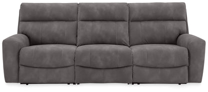 The Furniture Outlets - Ashley Furniture - Next-Gen DuraPella Sectional - 3-Piece Power Reclining Sectional / Slate - 61003S9