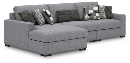The Furniture Outlets - Ashley Furniture - Bealton Sectional - RAF 3-Piece Sectional with Chaise / Salt and Pepper - 61305S4