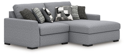 The Furniture Outlets - Ashley Furniture - Bealton Sectional - RAF 2-Piece Sectional with Chaise / Salt and Pepper - 61305S11