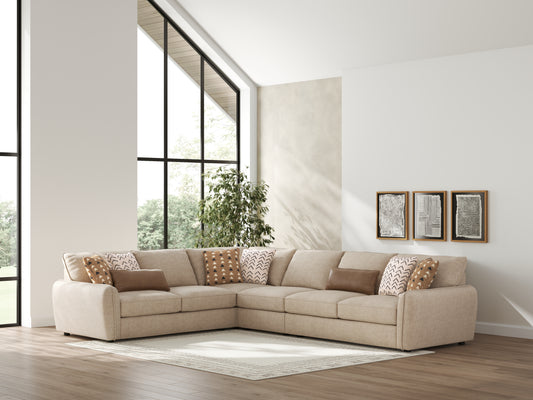 The Furniture Outlets - Ashley Furniture - Seyler Sectional - LAF 4-Piece Sectional / Sand - 61405S2
