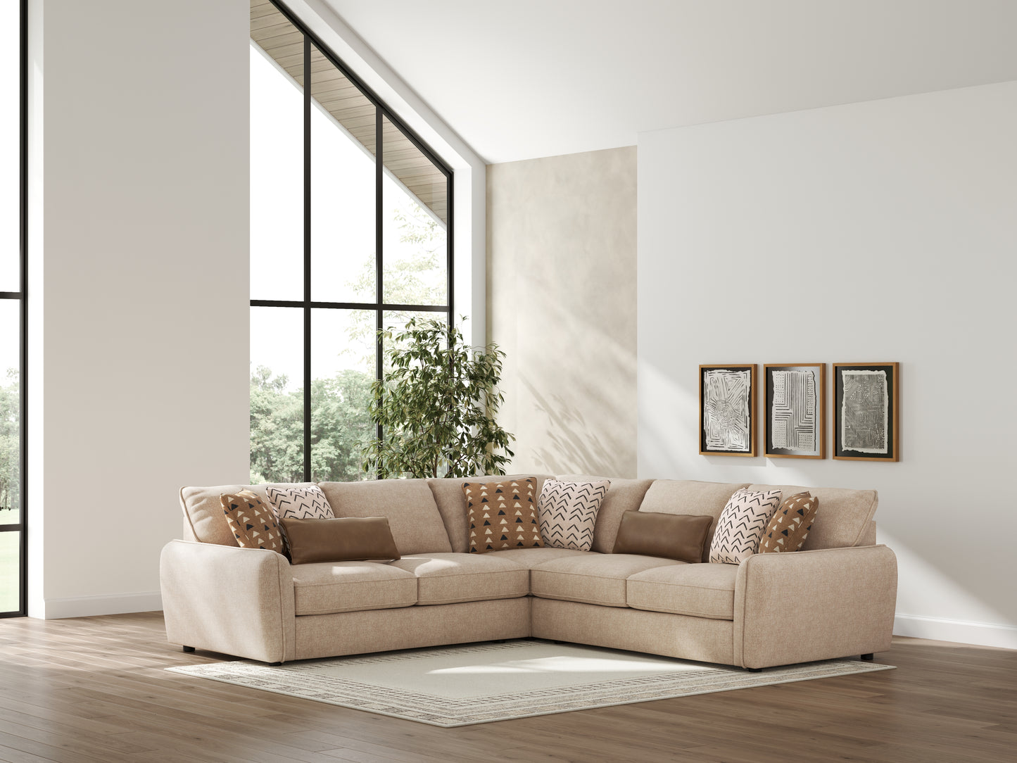 The Furniture Outlets - Ashley Furniture - Seyler Sectional - LAF 3-Piece Sectional / Sand - 61405S1