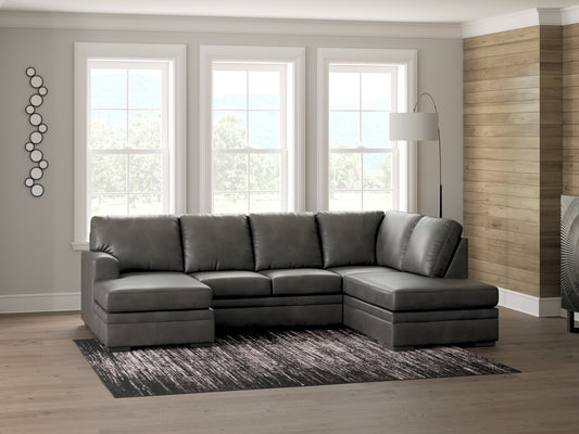The Furniture Outlets - Ashley Furniture - Lofton-Pike Sectional - RAF 2-Piece Sectional with Chaise / Shadow - PC61610S2