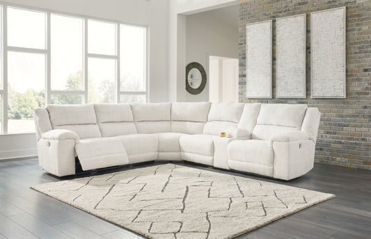 The Furniture Outlets - Ashley Furniture - Keensburg Sectional - RAF Reclining Power Loveseat / Linen - 6180775