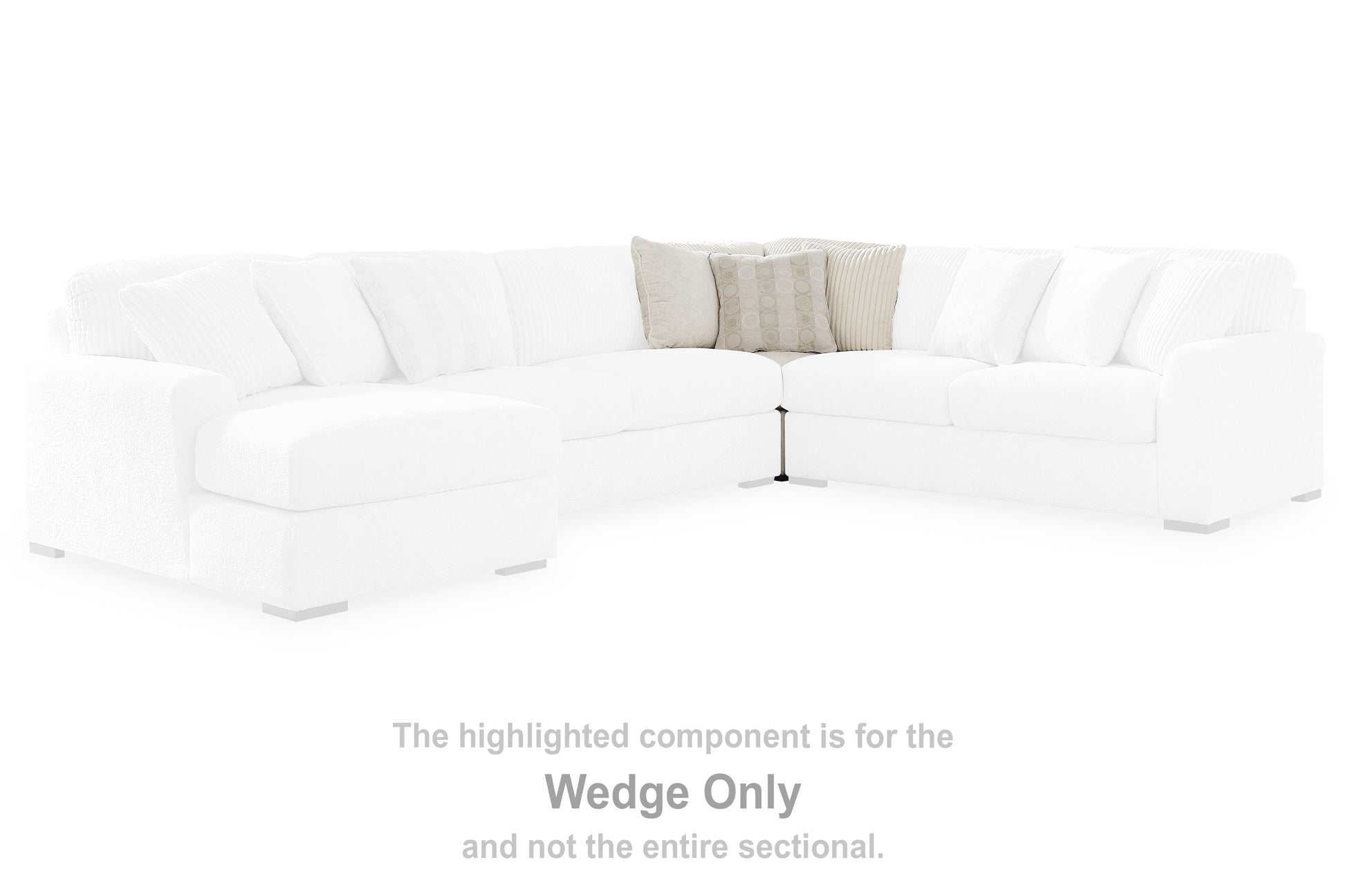 The Furniture Outlets - Ashley Furniture - Chessington Sectional - Wedge / Ivory - 6190477