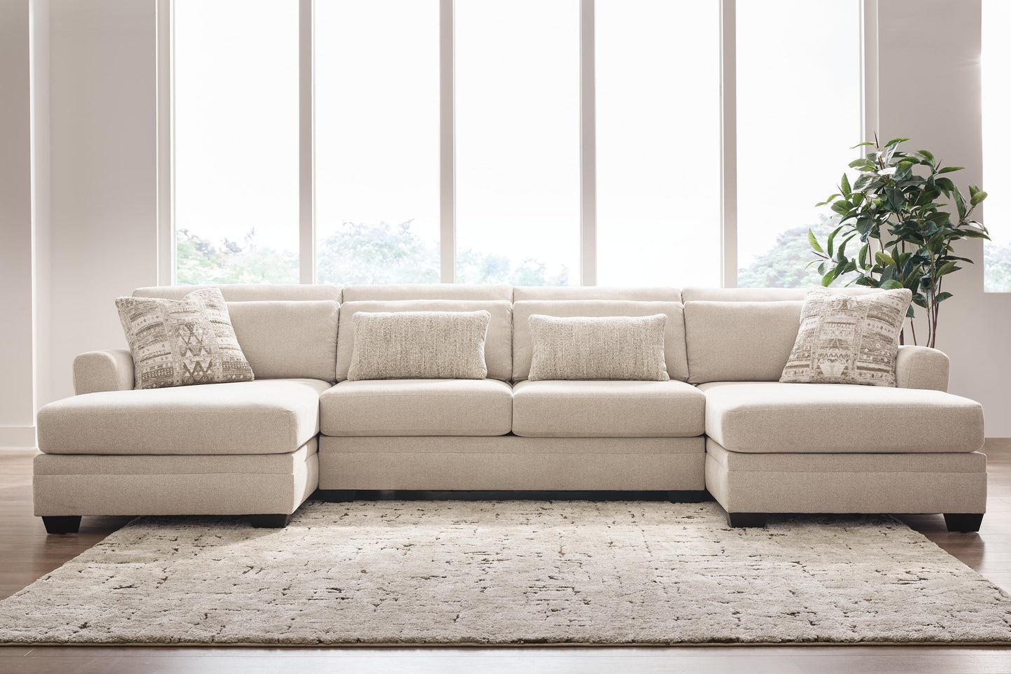 The Furniture Outlets - Ashley Furniture - Mandi Point Sectional - RAF 3-Piece Double Chaise Sectional - 62606S7