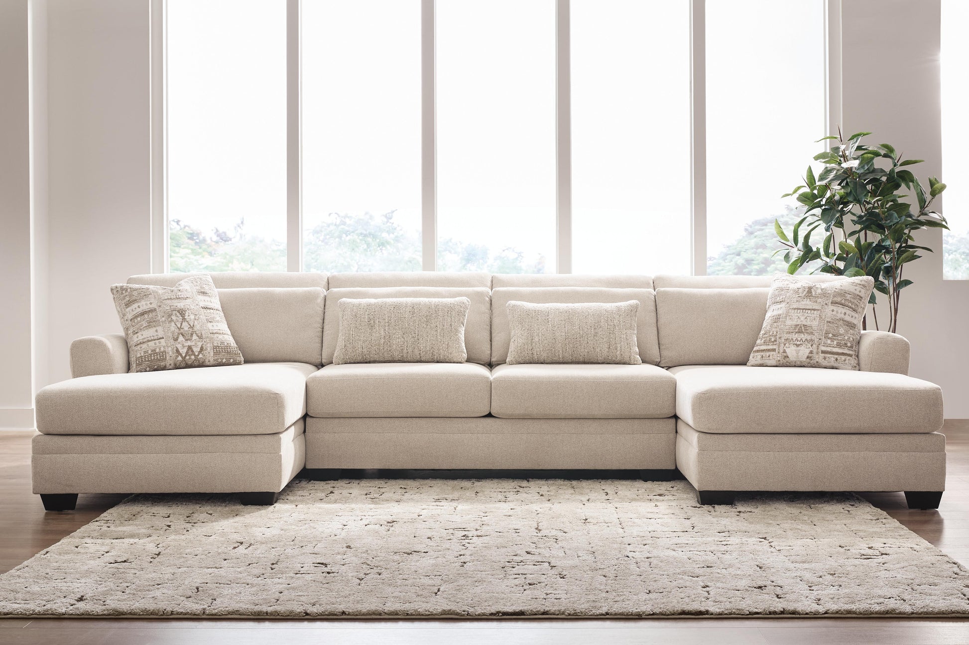 The Furniture Outlets - Ashley Furniture - Mandi Point Sectional - RAF 3-Piece Double Chaise Sectional - 62606S7