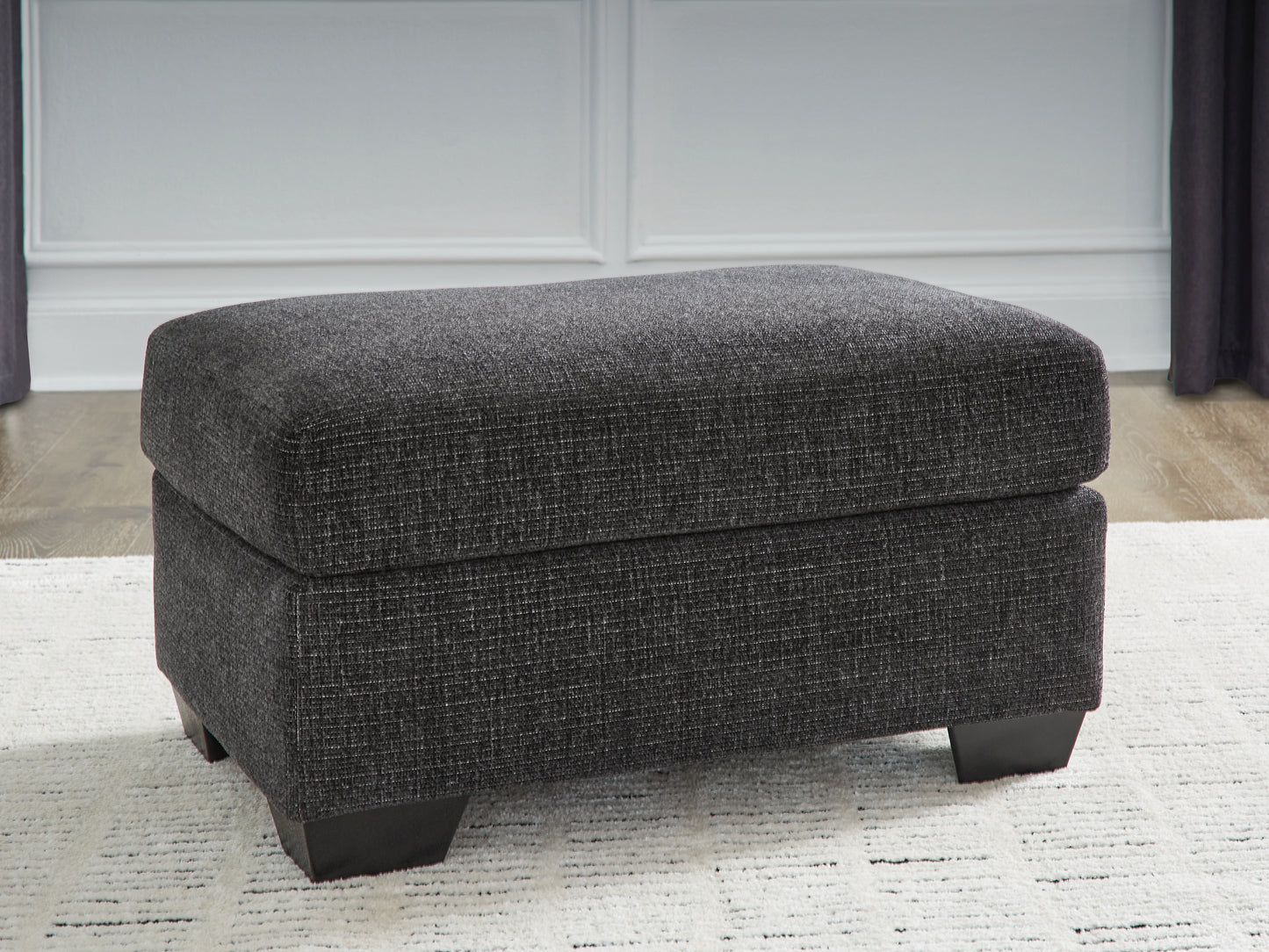 The Furniture Outlets - Ashley Furniture - Loreo Living Room - Ottoman / Ebony - 6310114