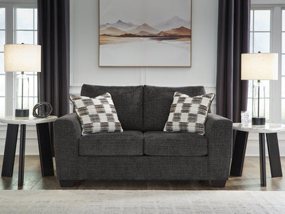 The Furniture Outlets - Ashley Furniture - Loreo Living Room - Loveseat / Ebony - 6310135