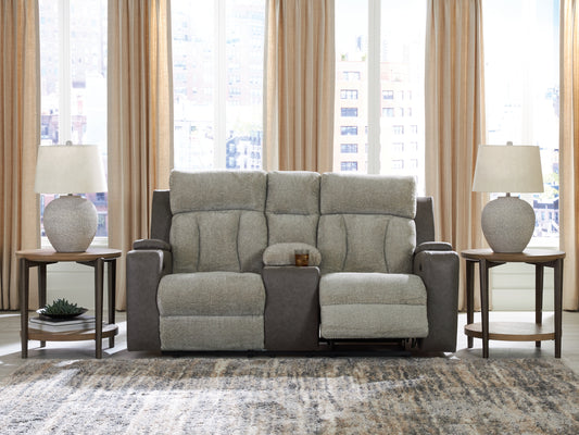 The Furniture Outlets - Ashley Furniture - WhipLash Living Room - PWR REC Sofa with ADJ Headrest / Sisal - PC6320415