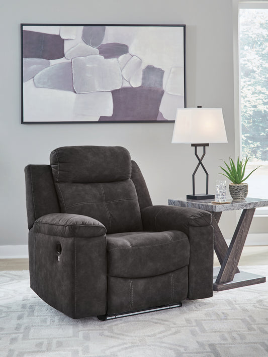 The Furniture Outlets - Ashley Furniture - Brysonview Living Room - Zero Wall Recliner / Charcoal - 6360529