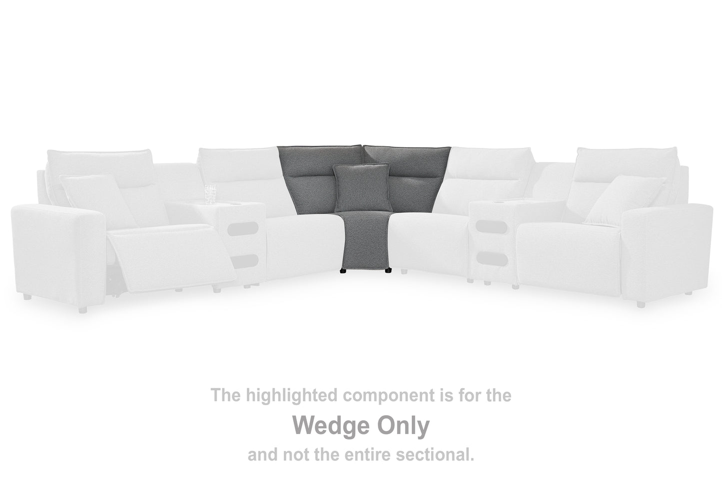 The Furniture Outlets - Ashley Furniture - ModMax II Sectional - Wedge / Salt and Pepper - 6590677