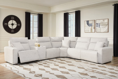 The Furniture Outlets - Ashley Furniture - ModMax II Sectional - 6-Piece Reclining Sectional with Console / Stone - 65907S36