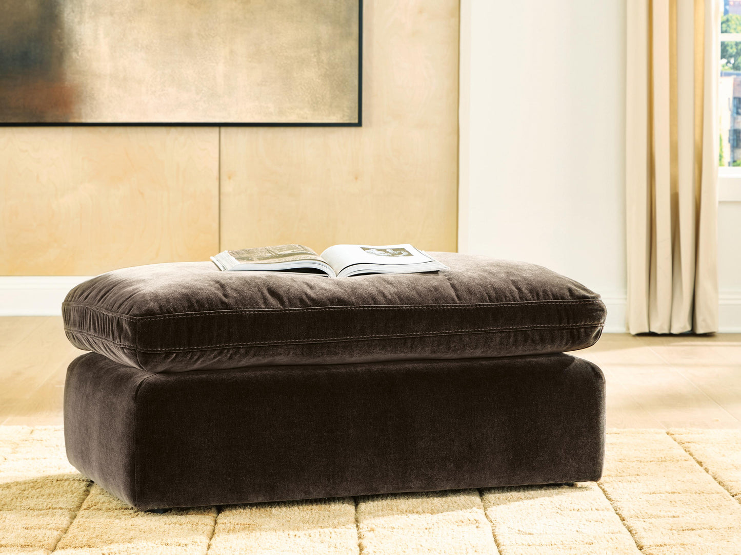The Furniture Outlets - Ashley Furniture - Maxton Heights Living Room - Ottoman / Bittersweet - 6780714