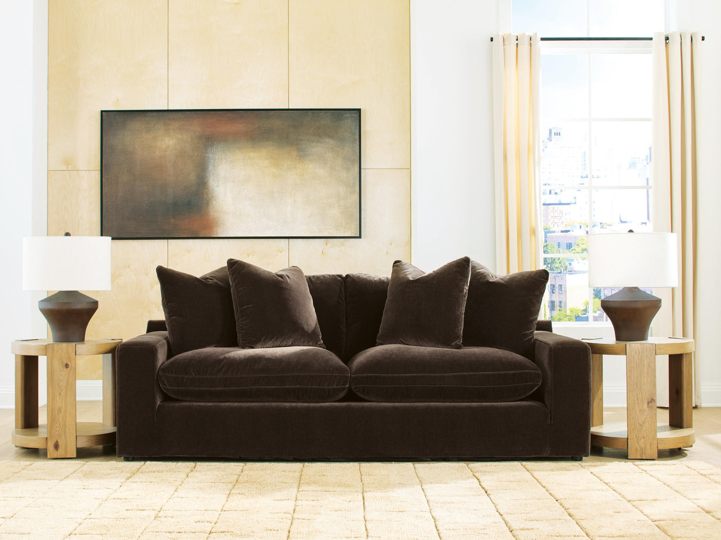 The Furniture Outlets - Ashley Furniture - Maxton Heights Living Room - Sofa / Bittersweet - 6780738