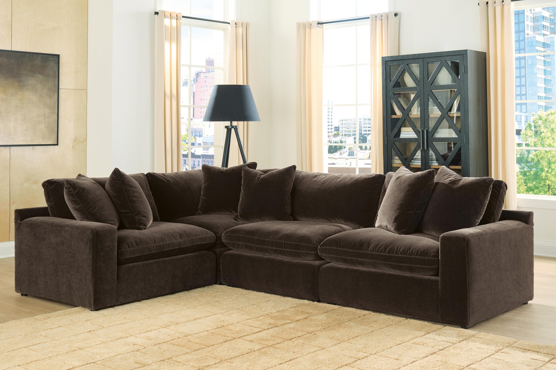 The Furniture Outlets - Ashley Furniture - Maxton Heights Sectional - RAF 4-Piece Sectional - 67807S3