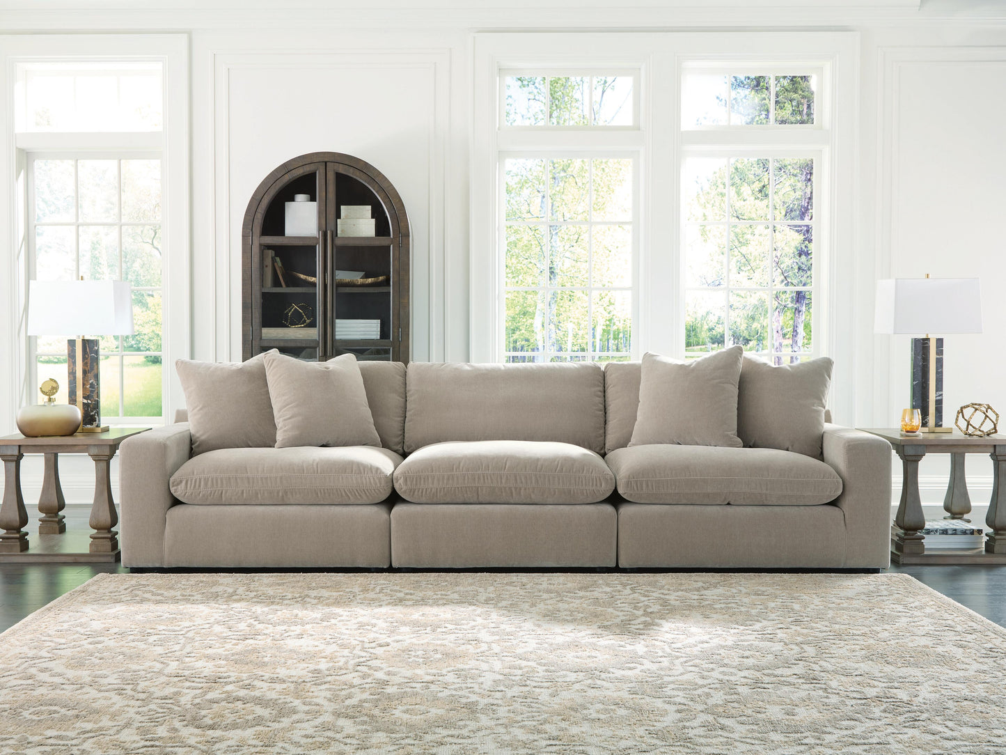 The Furniture Outlets - Ashley Furniture - Maxton Heights Sectional - RAF 3-Piece Sectional Sofa / Pebble - 67808S2