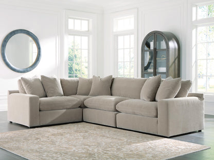 The Furniture Outlets - Ashley Furniture - Maxton Heights Sectional - RAF 4-Piece Sectional / Pebble - 67808S3