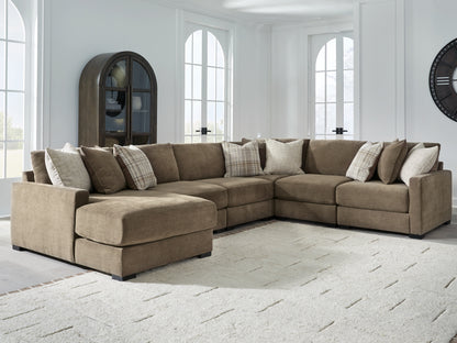 The Furniture Outlets - Ashley Furniture - Camellia-Court Sectional - RAF 6-Piece Sectional with Chaise / Coffee - 68207S14