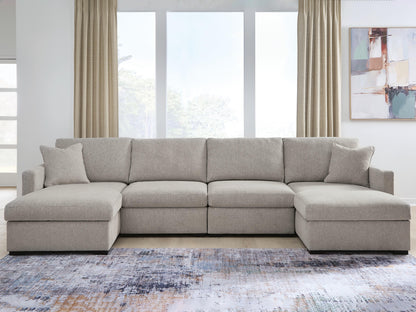 The Furniture Outlets - Ashley Furniture - ModMax Luxe Sectional - RAF 4-Piece Double Chaise Sectional - 68605S16