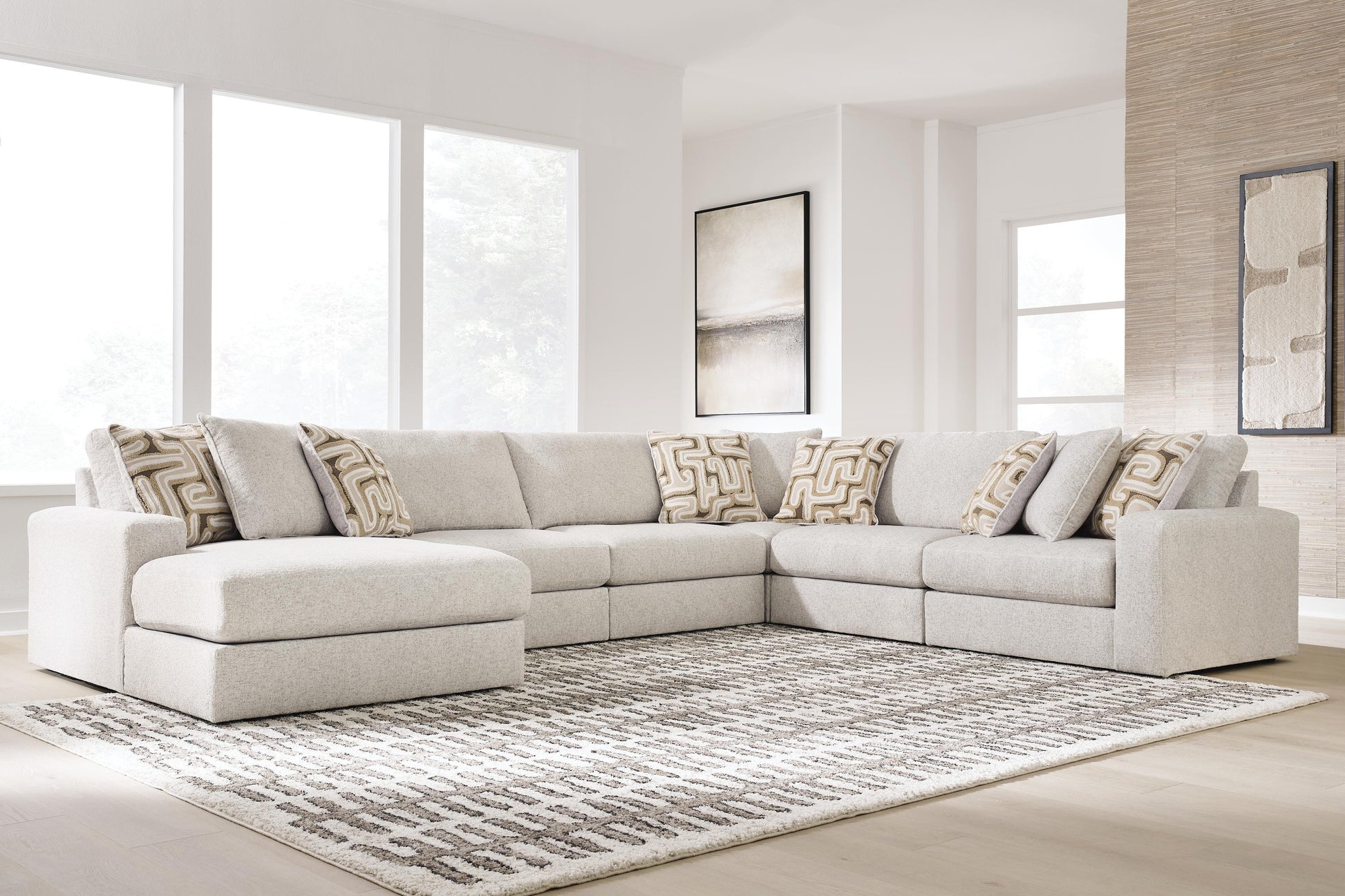 The Furniture Outlets - Ashley Furniture - Kestrie 6-Piece Sectional with Chaise - 6-Piece Sectional with Chaise - PC68706S14
