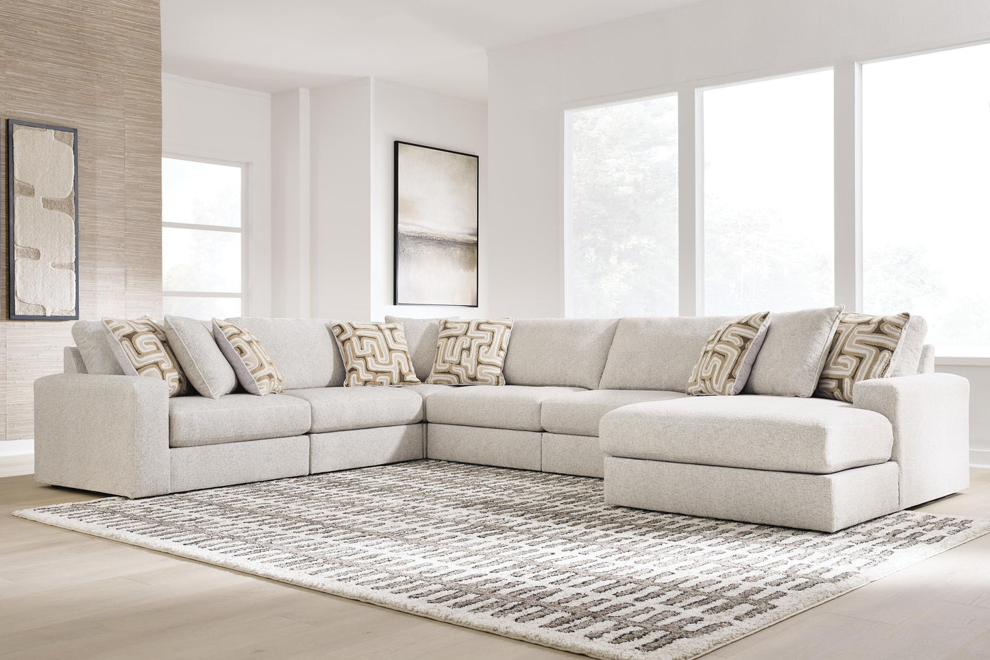 The Furniture Outlets - Ashley Furniture - Kestrie Sectional - RAF 6-Piece Sectional with Chaise - PC68706S15