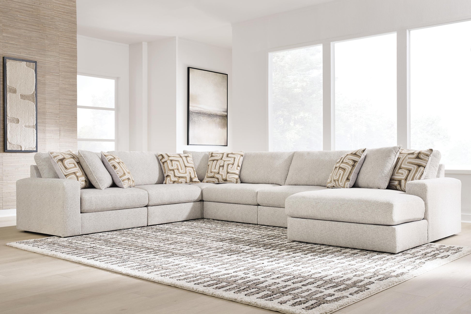The Furniture Outlets - Ashley Furniture - Kestrie Sectional - RAF 6-Piece Sectional with Chaise - PC68706S15