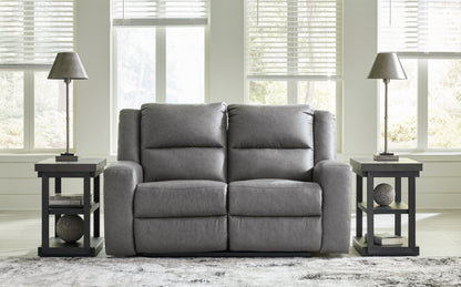 The Furniture Outlets - Ashley Furniture - Brixworth Living Room - Reclining Loveseat / Slate - 6910686