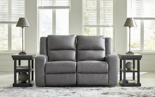 The Furniture Outlets - Ashley Furniture - Brixworth Living Room - Reclining Loveseat / Slate - 6910686