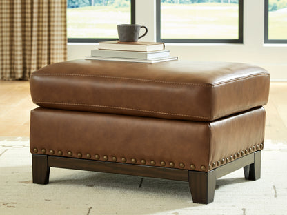 The Furniture Outlets - Ashley Furniture - Saonara Living Room - Ottoman / Amber - PC7310914