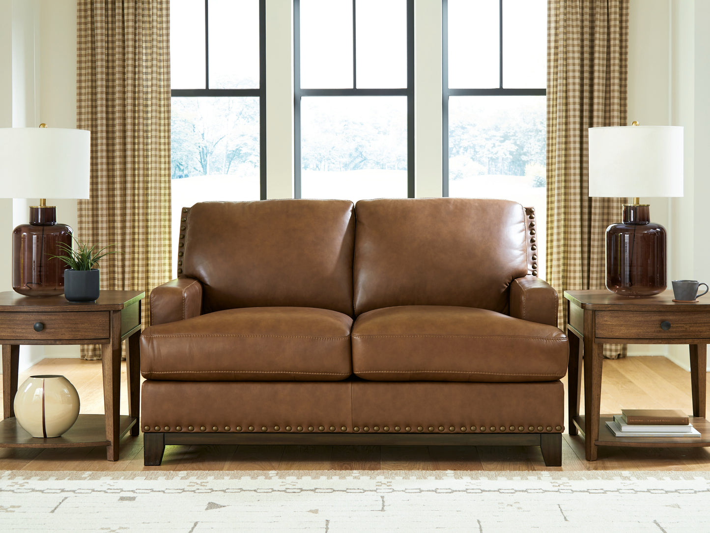 The Furniture Outlets - Ashley Furniture - Saonara Living Room - Loveseat / Amber - PC7310935