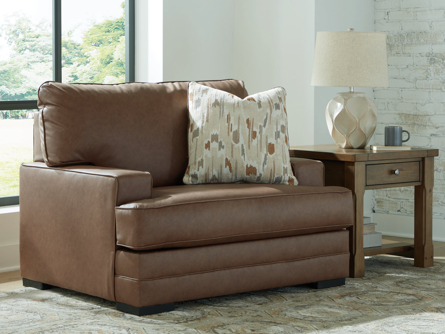 The Furniture Outlets - Ashley Furniture - VillaCourt Living Room - Chair and a Half / Caramel - 7490923