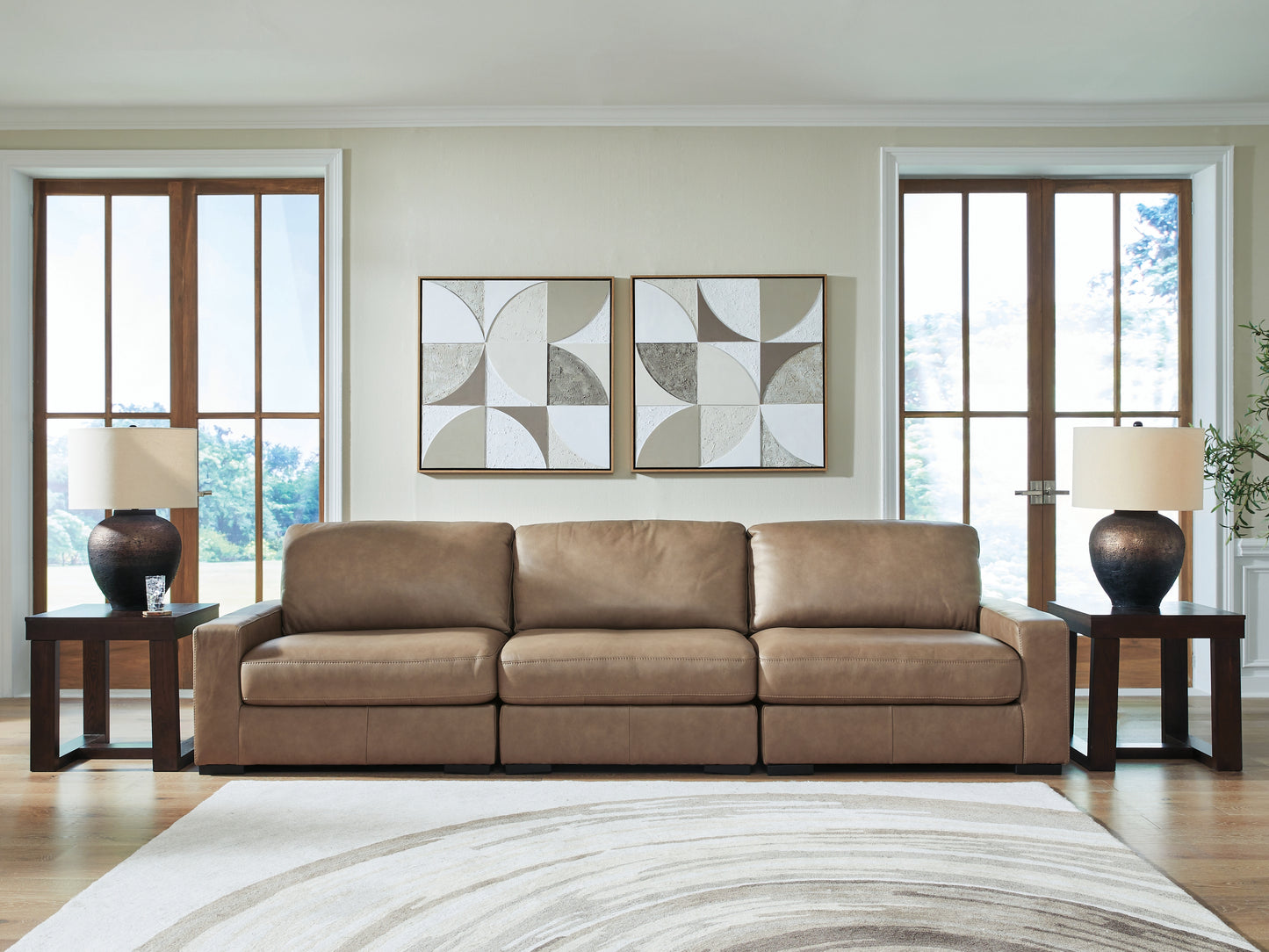 The Furniture Outlets - Ashley Furniture - Veronella Sectional - RAF 3-Piece Sectional Sofa / Sahara - 76106S2