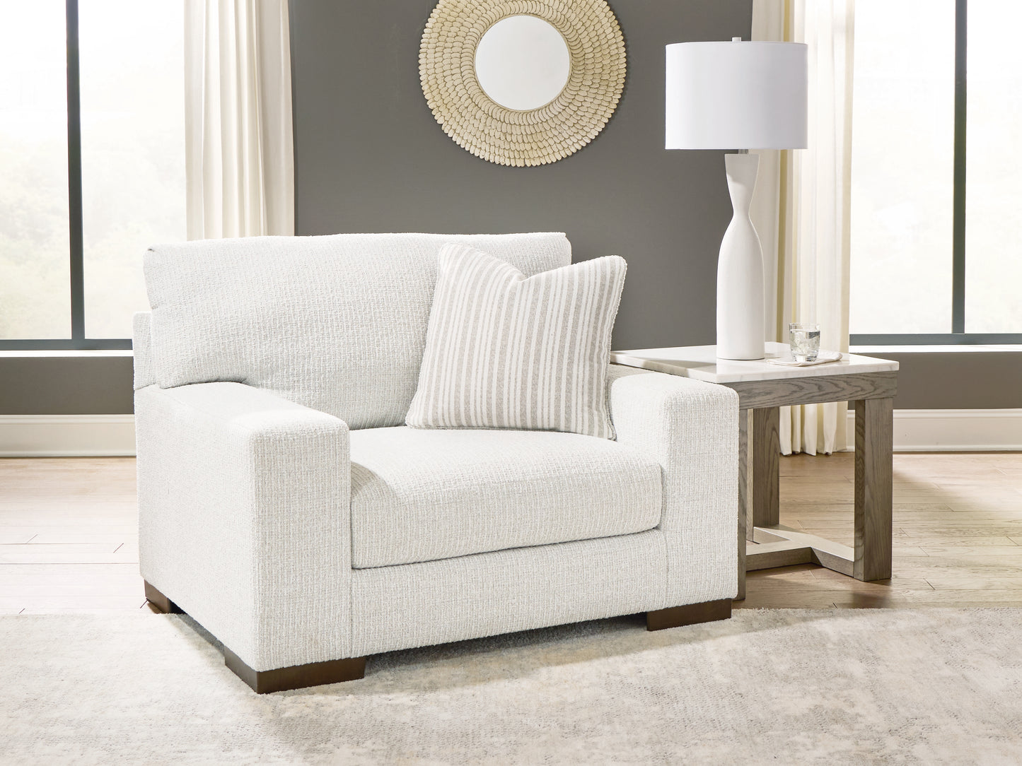 The Furniture Outlets - Ashley Furniture - Hartside Living Room - Chair and a Half / Frosted - 8010423