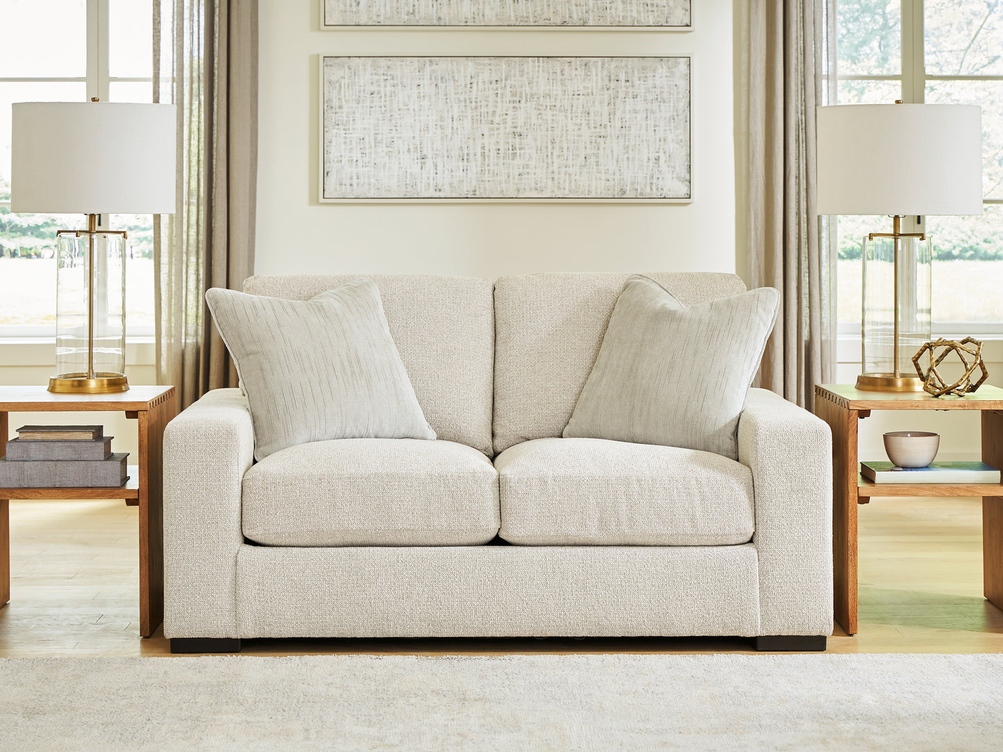 The Furniture Outlets - Ashley Furniture - Conlee-Pike Living Room - Loveseat / Linen - PC8131035