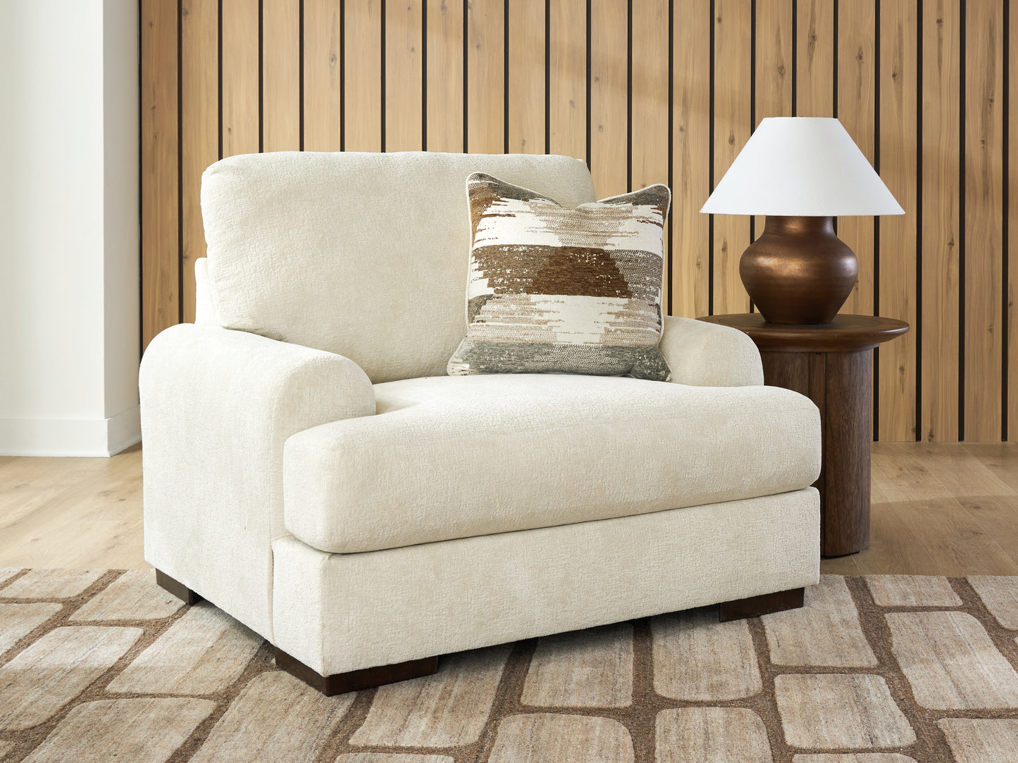 The Furniture Outlets - Ashley Furniture - Jayne Park Living Room - Chair and a Half / Sand - PC8150623