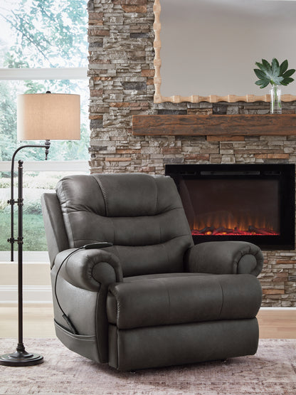 The Furniture Outlets - Ashley Furniture - Revived and Restored Living Room - Power Lift Recliner / Granite - PC8240612