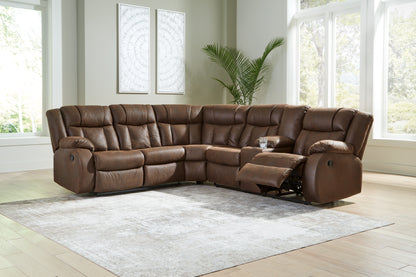 The Furniture Outlets - Ashley Furniture - Trail Boys Sectional - 2-Piece Reclining Sectional / Walnut - 82703S1