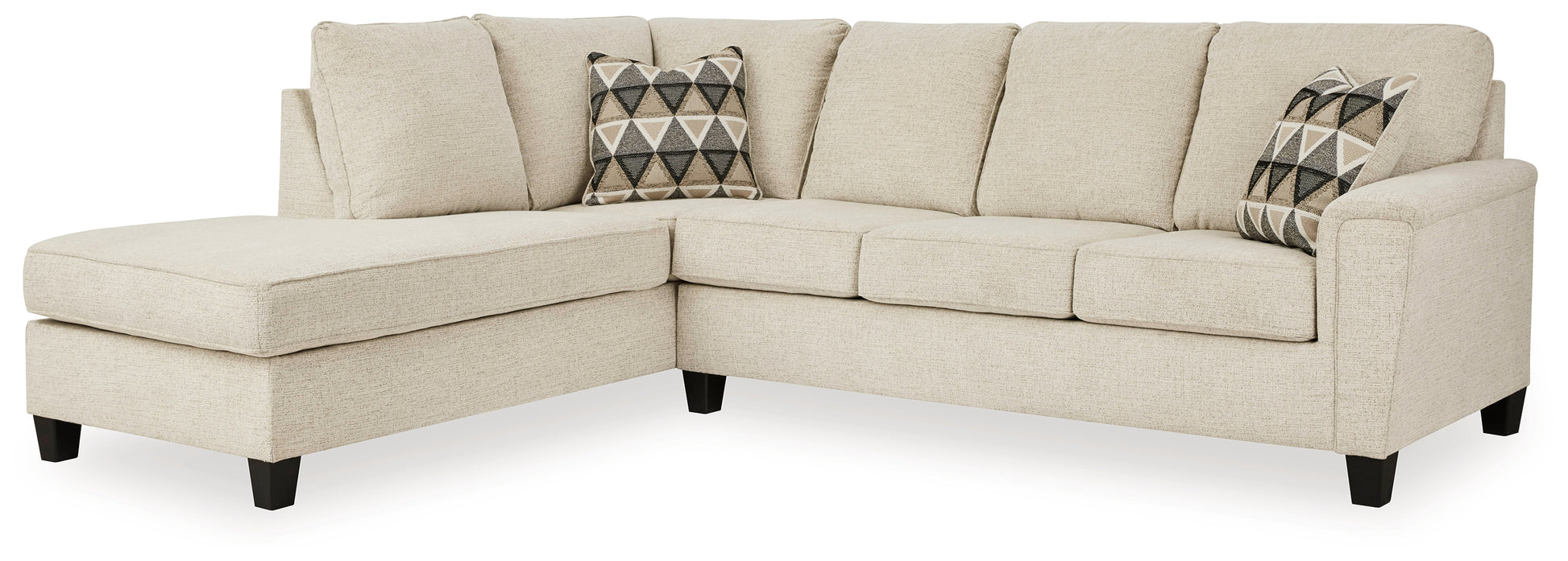 The Furniture Outlets - Ashley Furniture - Abinger Sectional - RAF 2-Piece Sleeper Sectional with Chaise / Natural - 83904S3