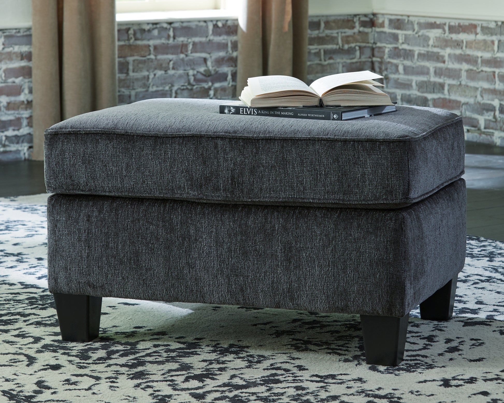 The Furniture Outlets - Ashley Furniture - Abinger Living Room - Ottoman / Smoke - 8390514