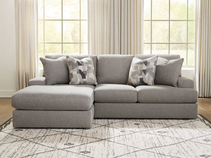 The Furniture Outlets - Ashley Furniture - Lindon Sectional - RAF 2-Piece Sectional with Chaise / Smoke - 84704S1