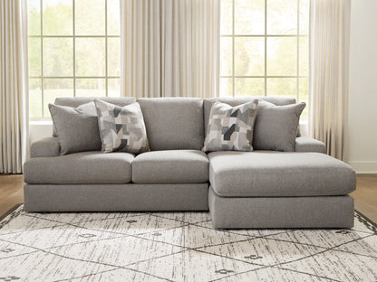 The Furniture Outlets - Ashley Furniture - Lindon Sectional - 2-Piece Sectional with Chaise / Smoke - 84704S2